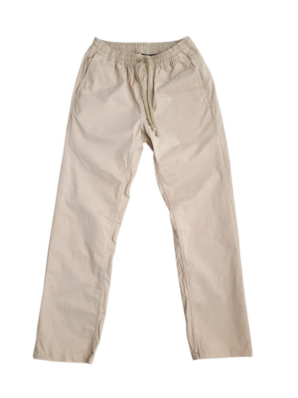 Vans Range Elastic Waist Pants Khaki Beige - Relaxed Fit, Size XS